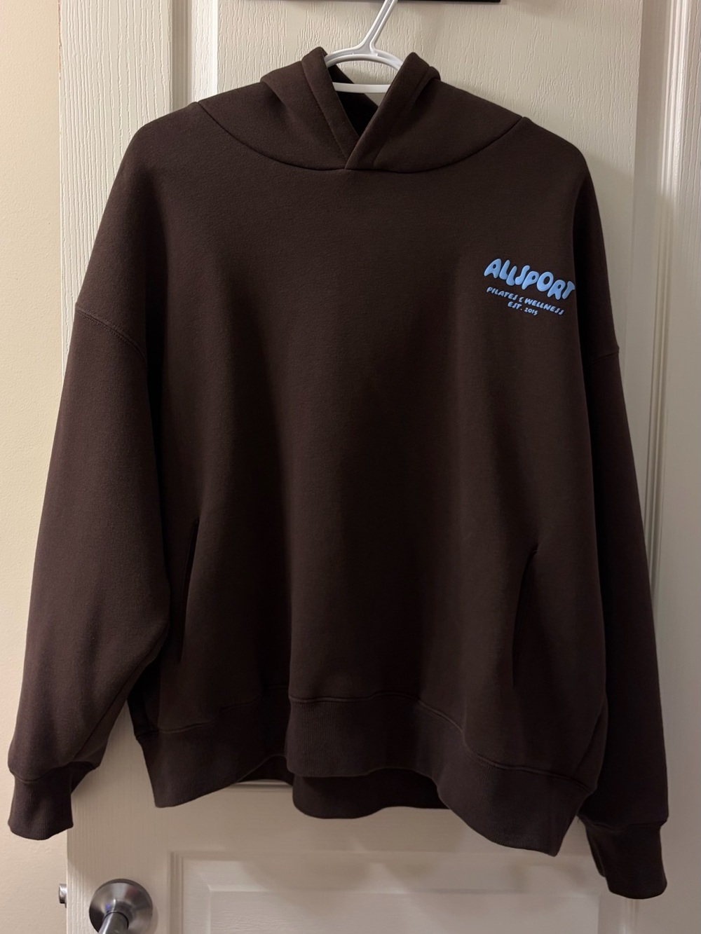 Graphic Brown Hoodie - Large